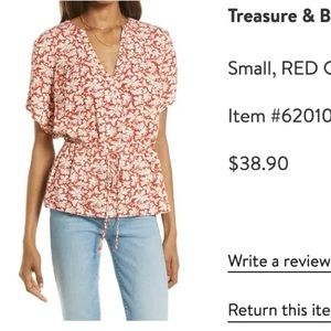 treasure & Bond floral blouse